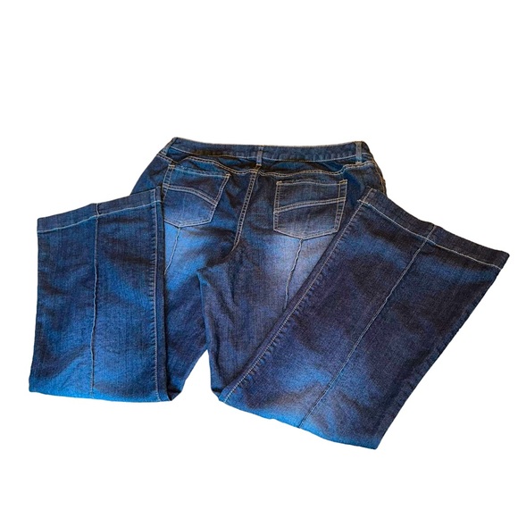 Fashion Bug Jeans Fashion Bug Wide Leg Jeans With Seams Down